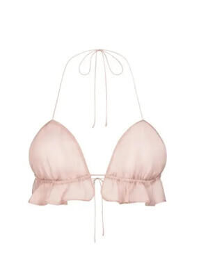 Skims Romance Triangle Bralette Color Light Fawn Size Medium